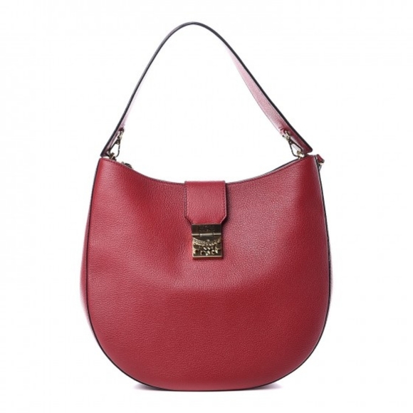 MCM Handbags - NWT MCM Patricia Ruby Red leather bag